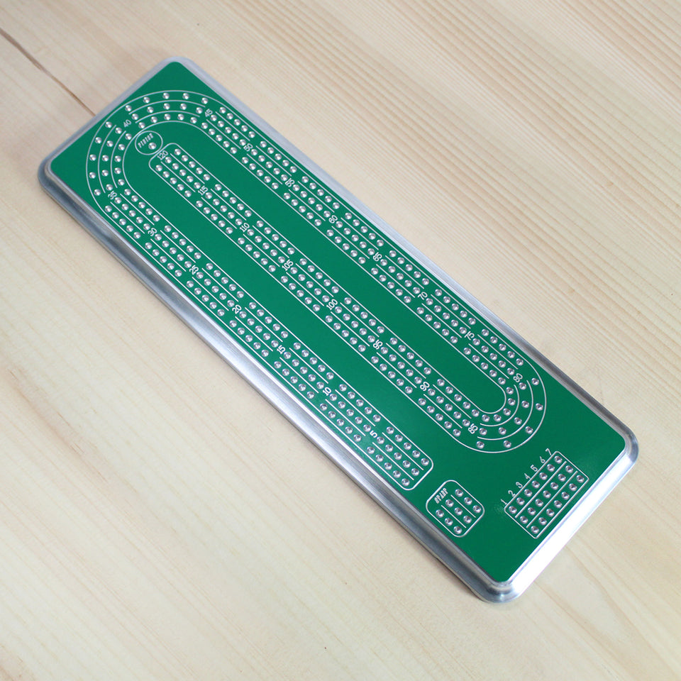 Green Cribbage Board