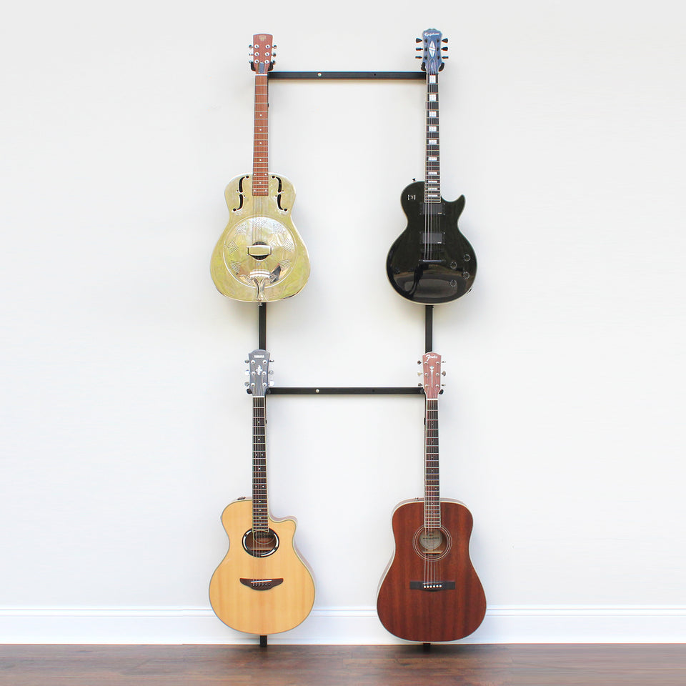 Industrial Guitar Rack with 4  Mounting Hooks