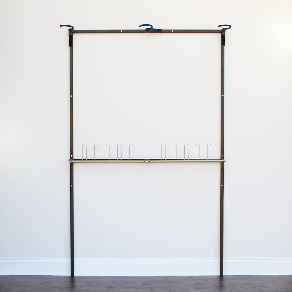 Minimalist Bike Rack with Gear Storage