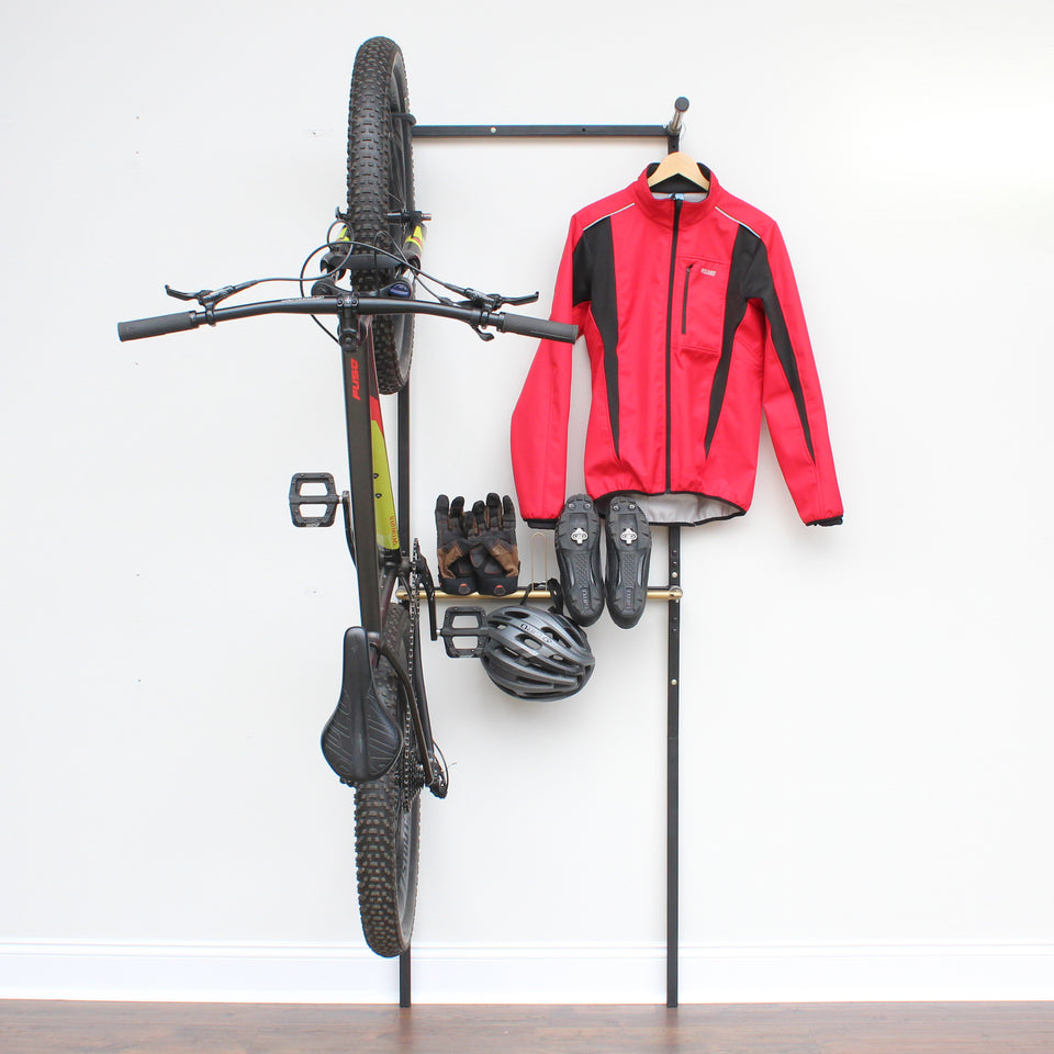 Industrial Bike Rack with Accessory Storage